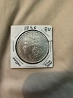 1896 Silver Morgan Dollar Coin BU