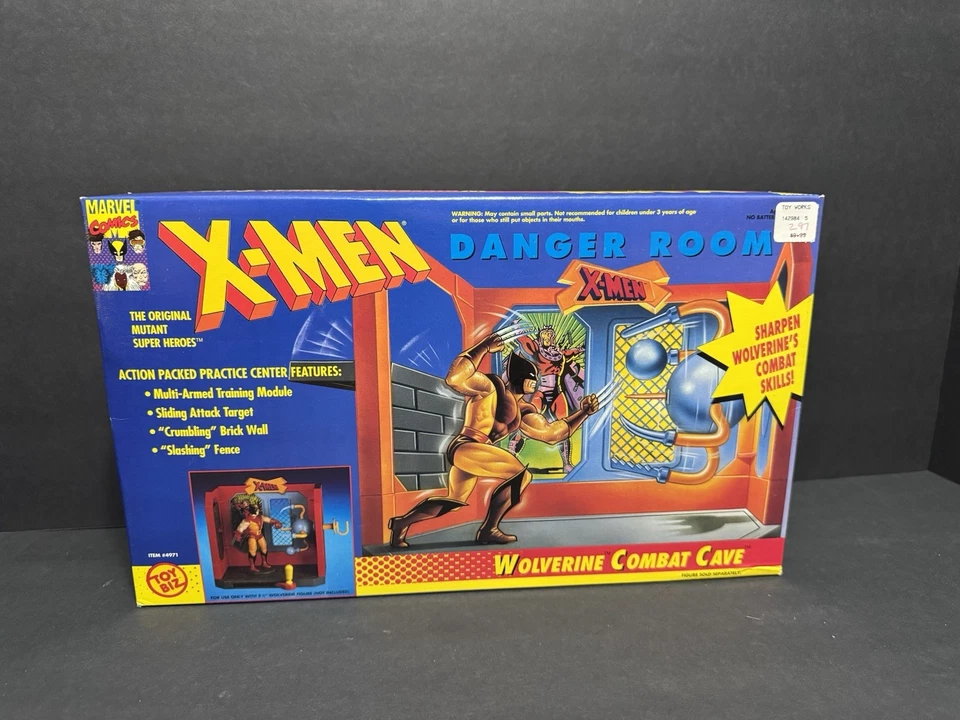 X Men Danger Room Wolverine Combat Cave & Cyclops Light Force Arena Lote 1991 Foto 3 de 4