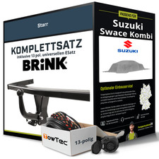 Für SUZUKI Swace Kombi Anhängerkupplung starr +eSatz 13pol uni 10.2020-jetzt NEU