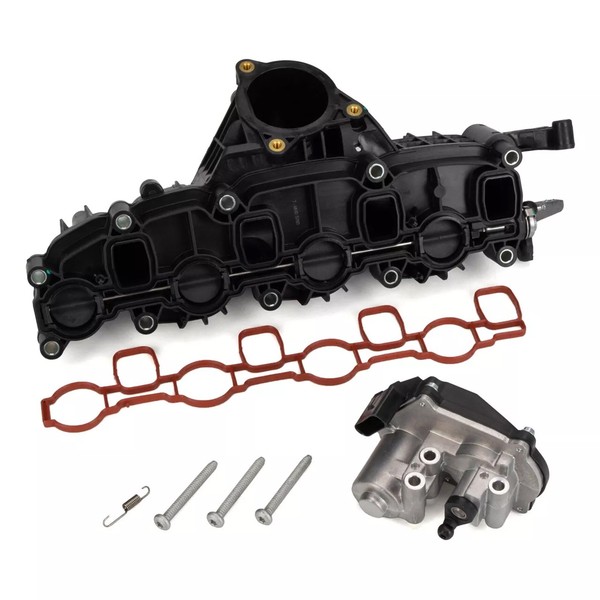 AnsaugkrüMmer + Stellmotor FüR Audi A3 A4 A5 A6 Q5 VW Passat Tiguan Golf 2.0TDI-image