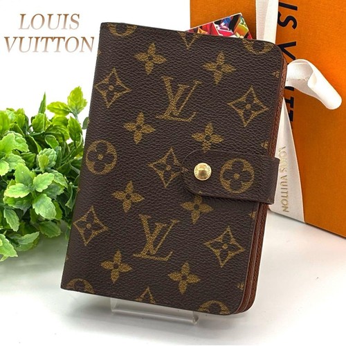 Louis Vuitton Monogram Porte Papillon Zip Folding Wallet Brown