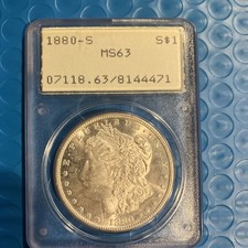1880-S Morgan Silver Dollar, San Francisco USA