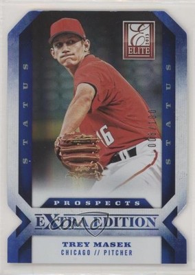 2013 Panini Elite Extra Edition Status Blue Die-Cut 6/100 Trey Masek #162 y0i