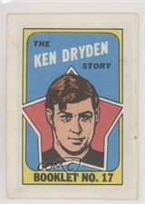 1971-72 Topps Booklet Ken Dryden #17 HOF ld8