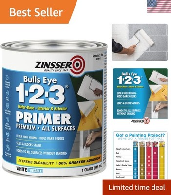 1 Quart Bulls Eye 1-2-3 Primer Sealer Stain Killer