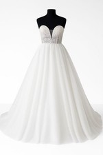 HBH moda nupcial I vestido de novia princesa con brillo y bordado talla 36,40,48