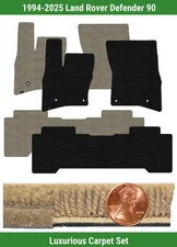 Custom Luxe Carpet Mat Set for 1994-2025 Land Rover Defender 90 (3 pieces) #VHT