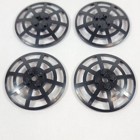 6X LEGO 6x6 Inverted Radar Webbed Dish Black 4285b Parts Lot 10179 Replacement
