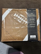NEW Football 8x8 Post Bound Scrapbook Album 10 Sheets Protectors