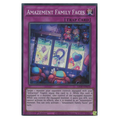 Yu-Gi-Oh! - Lightning Overdrive - Amazement Family Faces (Super Rare) LIOV-DE070