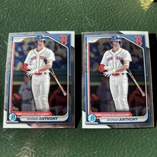 (TWO)  2024 Bowman - Chrome Prospects Roman Anthony #BCP-22 (RC)