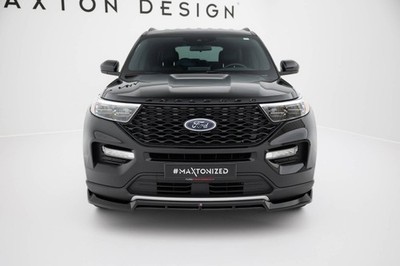 Maxton Design Frontlippe passend für Ford Explorer XLT Mk6 schwarz Hochglanz