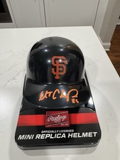 san francisco giants Matt Chapman Autographed Mini Helmet