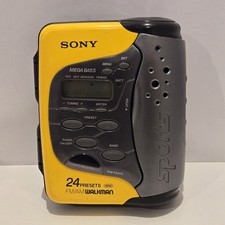 Sony Sports Walkman Cassette Tape Player Stereo Radio WM-FS473 AM FM 24 Presets