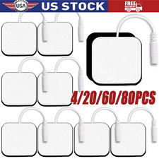 40 TENS Electrode Pads EMS Replacement Unit 7000 3000 2x2 Muscle Stimulator BULK