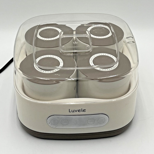 Luvele Pure Yogurt Maker 4x 400ml (4x 13.5oz.) Jars SCD & GAPS DIET 1.5L Cap