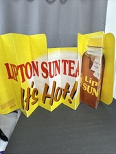 Vtg CarCool Car Sun shade 'Lipton Sun Tea Its Hot' advertising made in USA