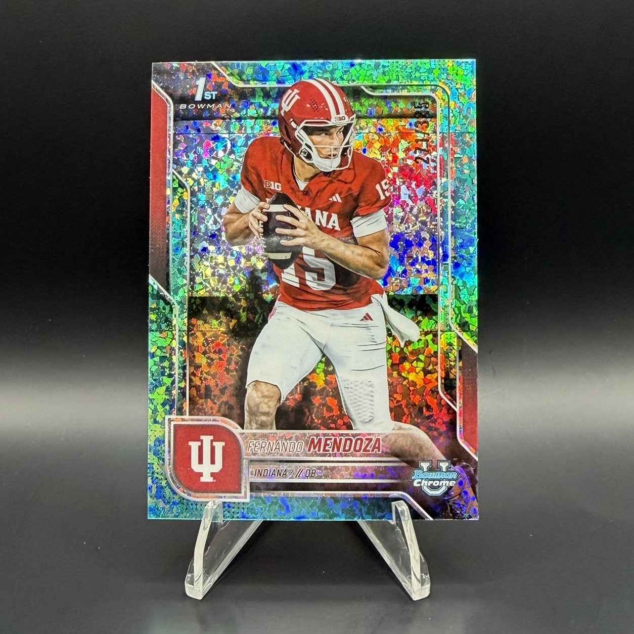 2025 Bowman U Chrome Fernando Mendoza Aqua Mini Diamonds /325 #109