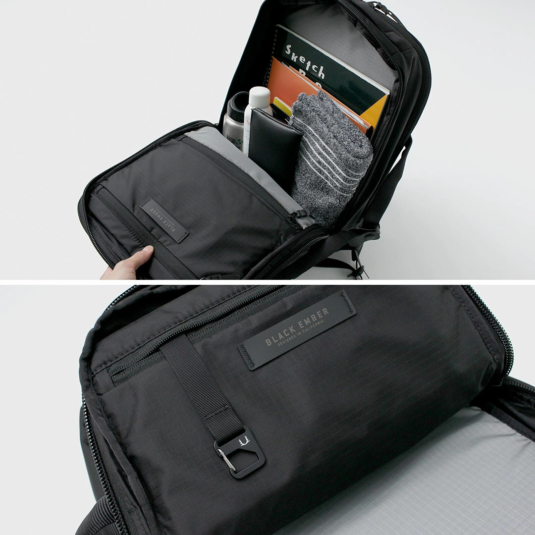 BLACK EMBER Rectangle 2-Way Pack Business Bag Backpack Men