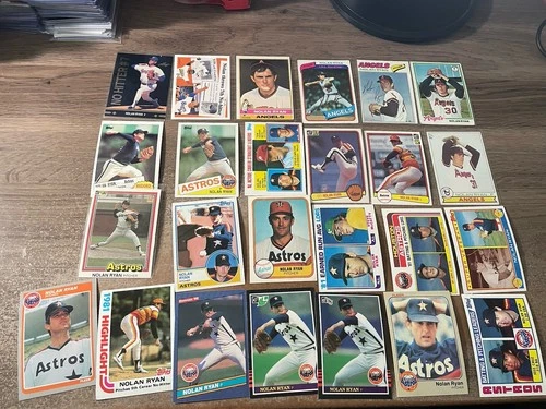 NOLAN RYAN  25 Card VINTAGE CARD LOT  ASTROS RANGERS HOF All Different