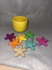 Lovevery Felt Stars And Yellow Felt Cup Monte...
