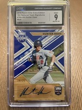 2019 Panini - 18u National Team Signatures Hunter Haas #18U-HH Blue /25 (AU, RC)