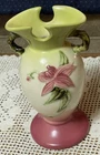 Vintage Hull Pottery Woodland Pink Green Vase W4-6 1/2" 1952-1954 Mid Century