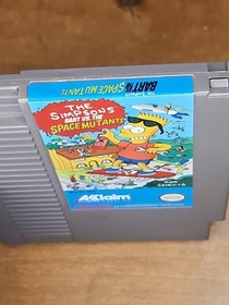 Cartucho de juego The Simpsons Bart vs The Space Mutants NES Nintendo con funda de colecci&oacute;n