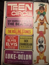 Teen Circle Magazine Vol 1 #2 Feb 1966 Beatles, Rolling Stones, Elvis 011122WEEM
