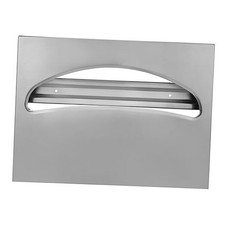 Stainless Steel Toilet Seat Cover Dispenser, Wall Mount Single or 1/2 Brushed