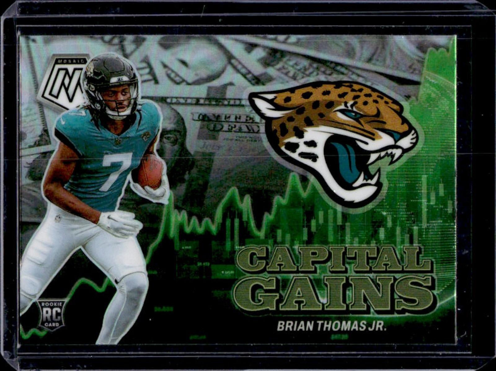 2024 Mosaic Brian Thomas Jr. Capital Gains RC Silver Rookie #17 Jaguars