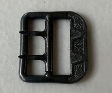 SMALL ANTIQUE VICTORIAN SASH METAL BELT BUCKLE UNPOLISHED FREE SHIP