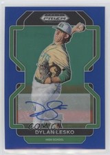 2022 Panini Prizm Draft Picks Blue Prizm Auto 75/99 Dylan Lesko #PDP15 Auto s1i