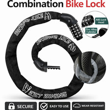 5 Digit Heavy Duty 1M Long Combination Bike Lock Bicycle Motorbike Scooter 