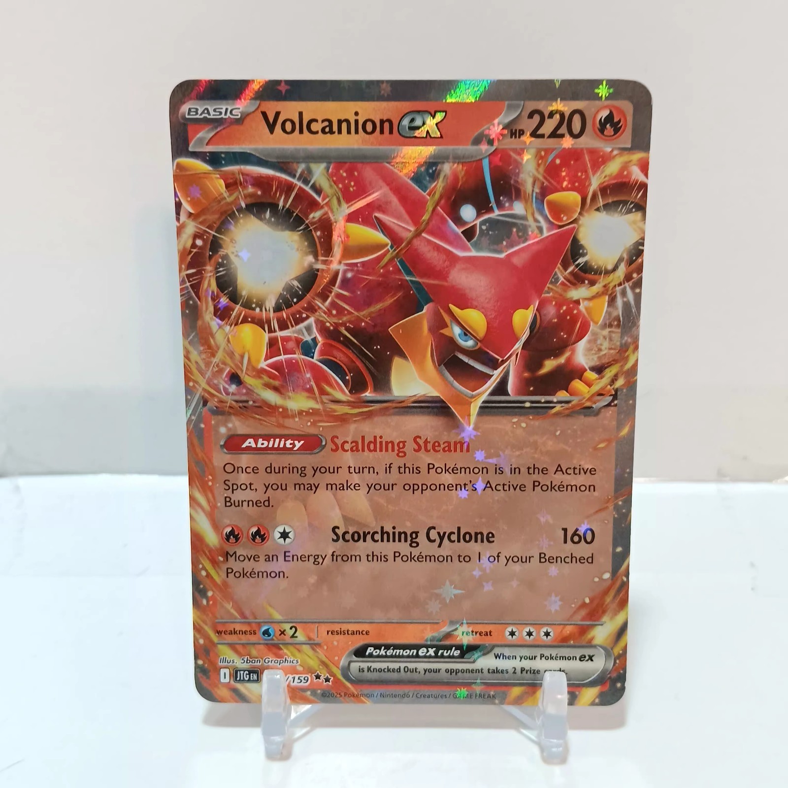 Pokémon Volcanion Ex 31/159 NM- Journey Together