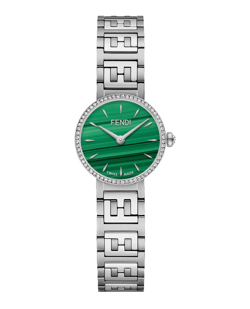 【FENDI】Forever シルバーウォッチ タイガーアイ 19mm Fendi Womens Forever Fendi Stainless Steel 19mm Bracelet