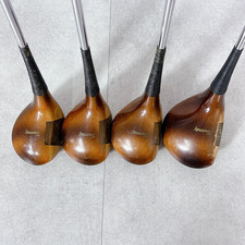 MacGregor Tourney Persimmon Wood Set 1 3 4 5W PRO-PEL R Vintage Golf RH