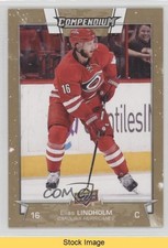 2017-18 Upper Deck Compendium Gold Elias Lindholm #49 READ 3vx