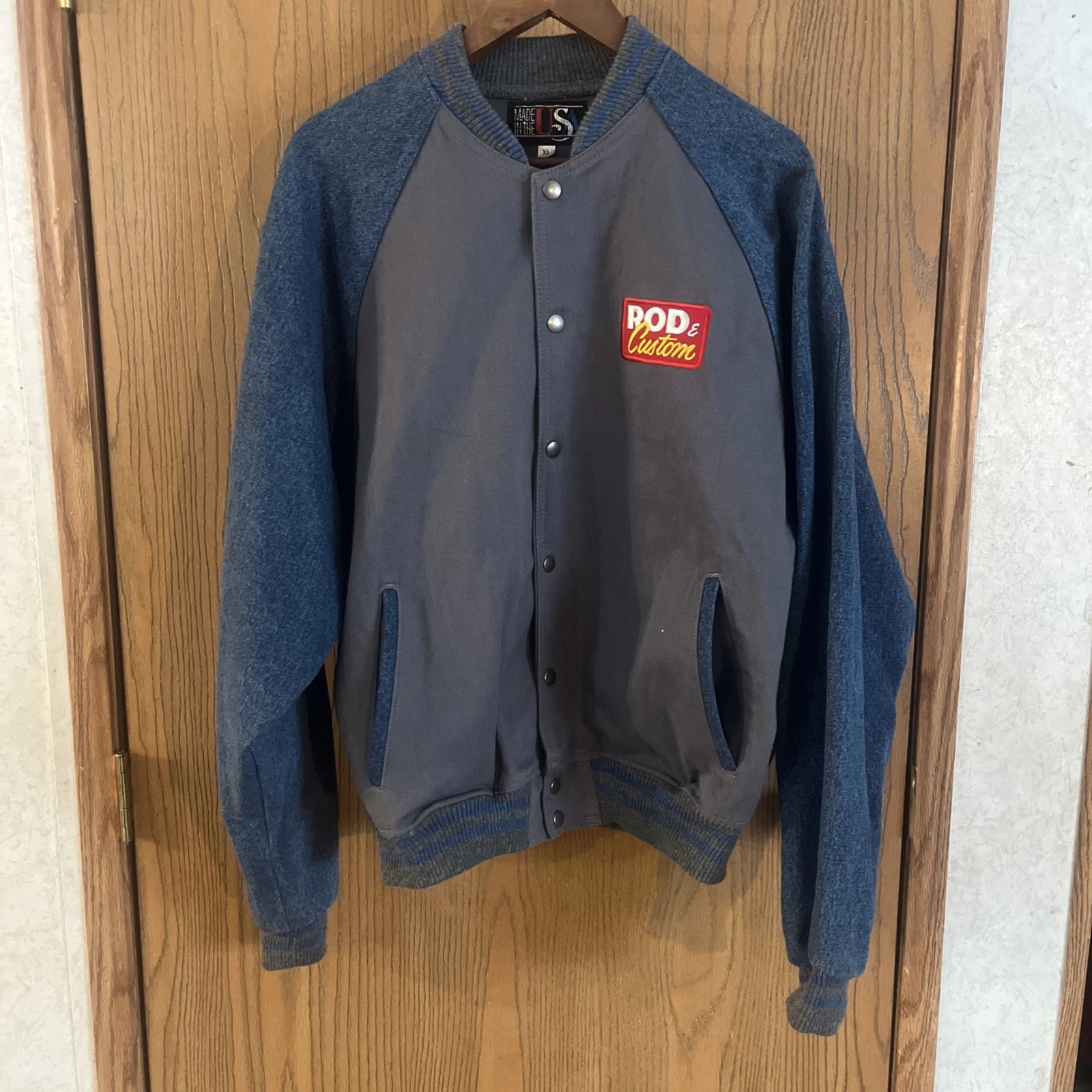 Vintage Rod And Custom Americruise tour 96' Denim Varsity Style Denim Jacket