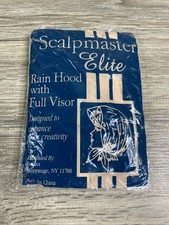 NOS Unused Vintage 1960s Ladies Scalpmaster Elite Rain Bonnet Hood Full Visor