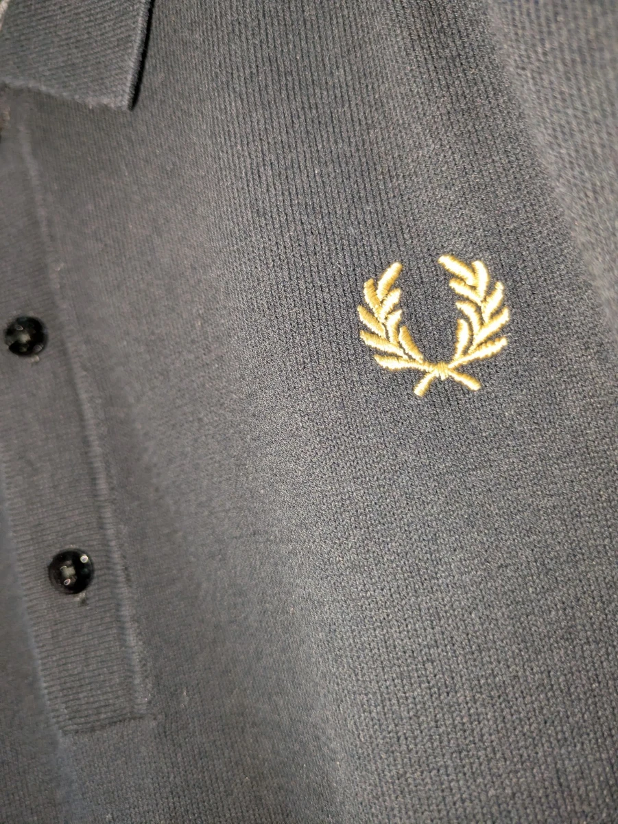 Fred Perry Reissues Polo De Punto Negro Made In Italy XL K7303