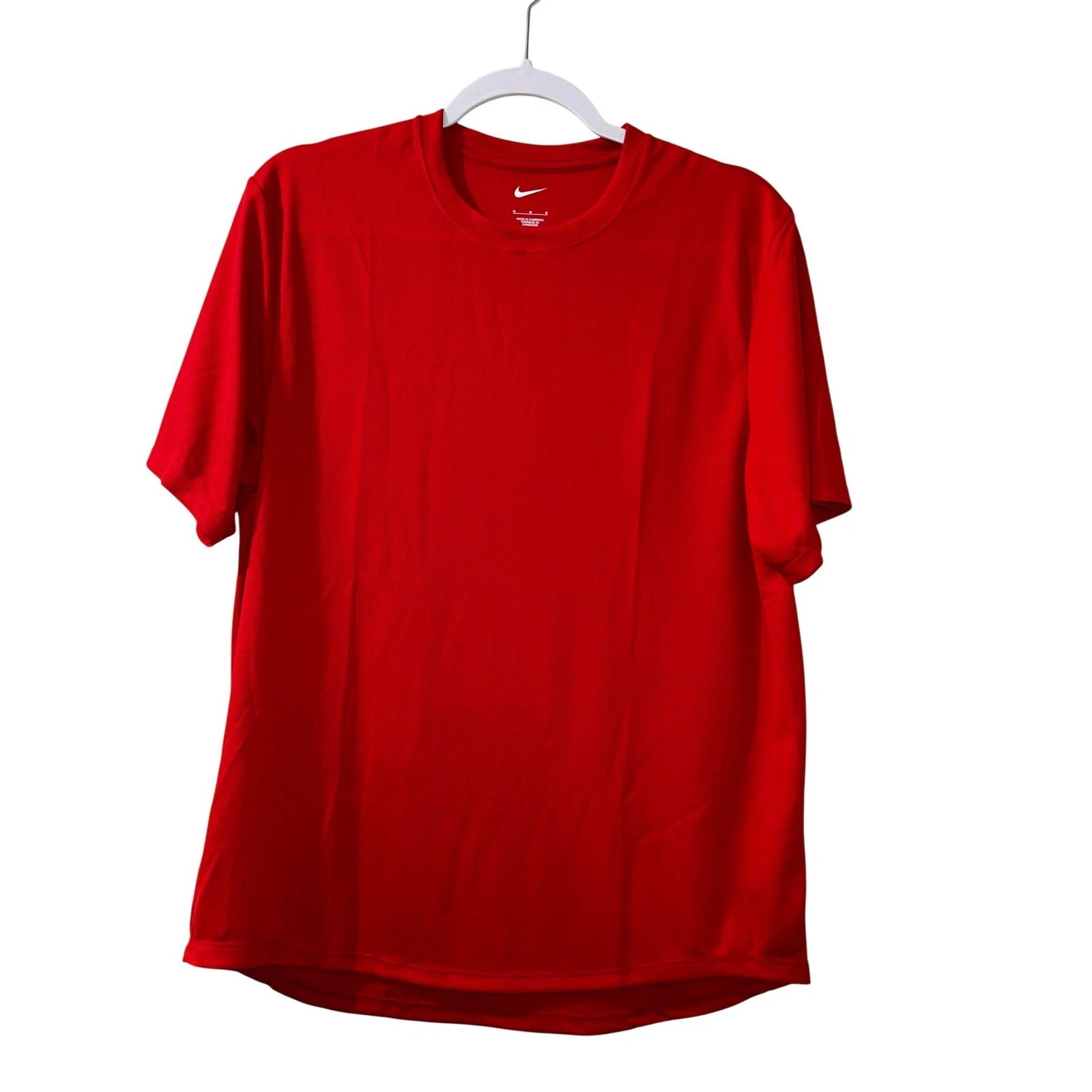 Nike Mens Dri-Fit T-Shirt Short Sleeve Red Medium 845847-657 Performance Tee