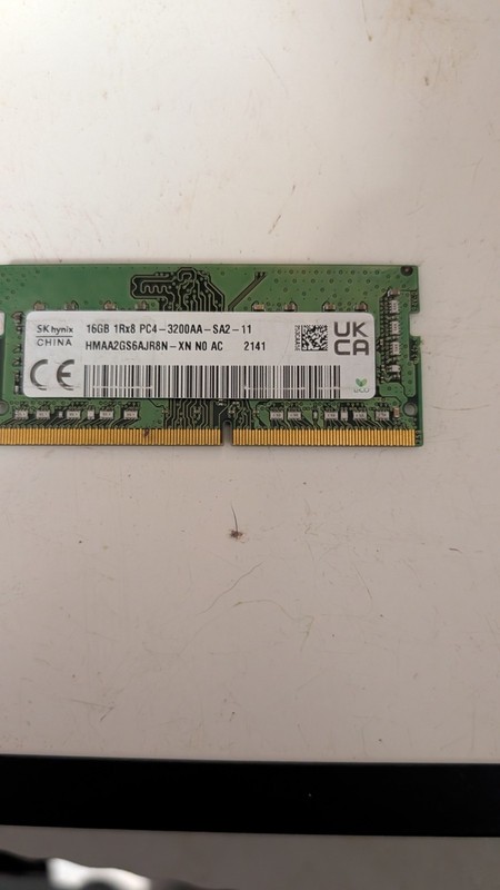 SK Hynix HMA82GS6DJR8N-XN 16GB DDR4-3200 Laptop Memory