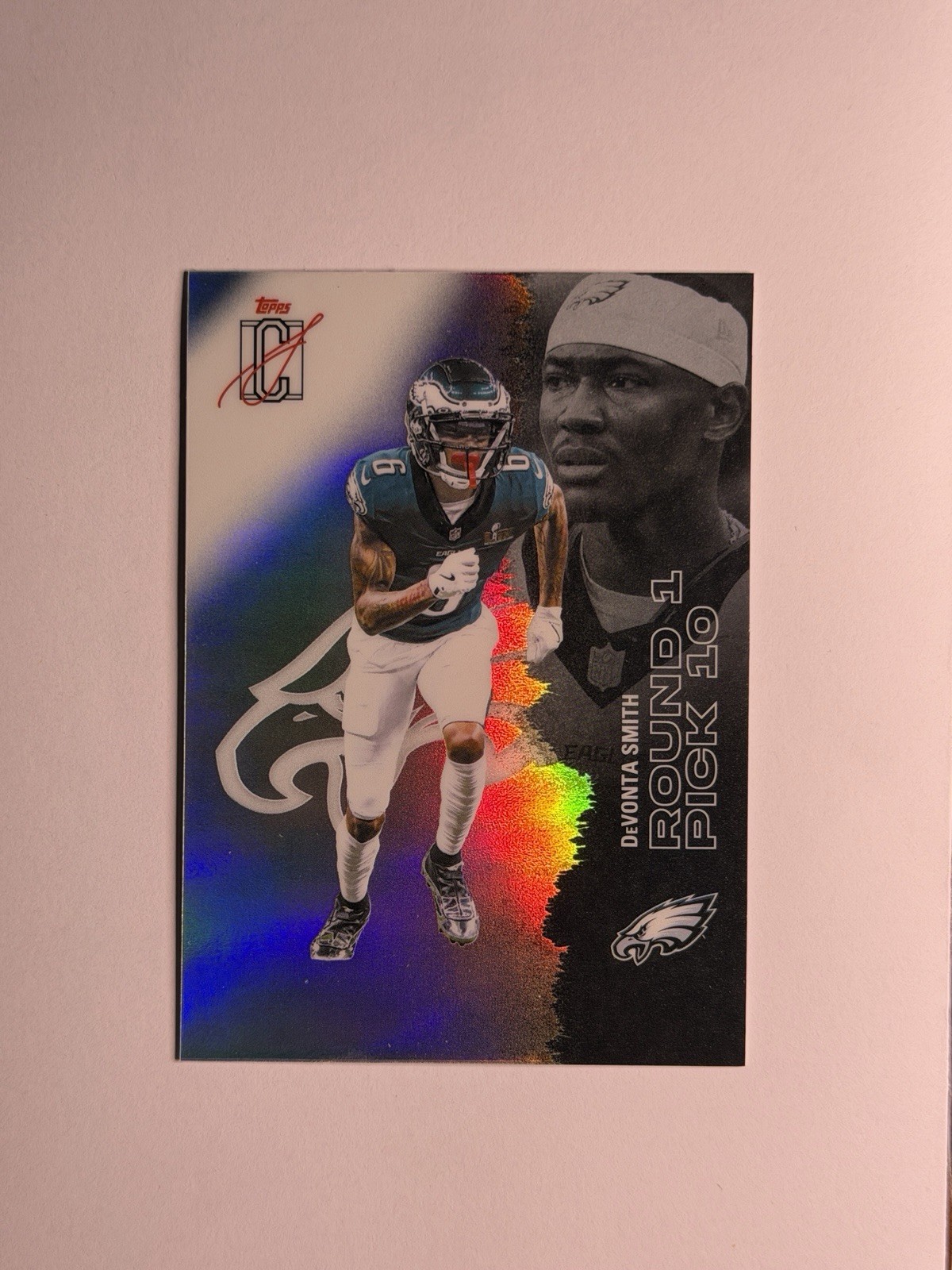 2025 Topps Signature Class DeVonta Smith #94 Chrome Refractor