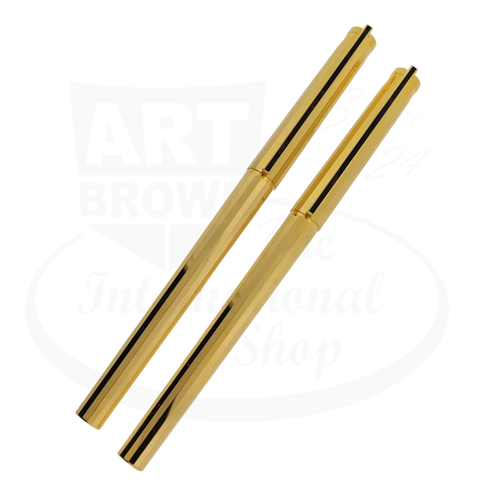 Vintage S.T. Dupont Classique Gold Hexagonal Rollerball & Fountain