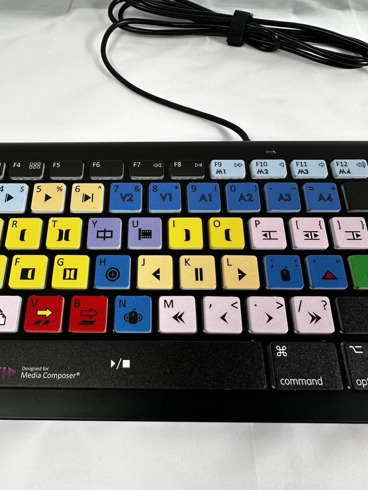 Editors Keys Avid Media Composer Back Lit Keyboard Model EK-KB-BLW - Image 3 of 4