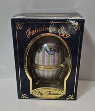 My Treasure Genuine Porcelain Hand Painted Fabulous Egg