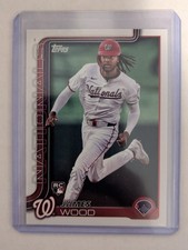 2025 Topps Series One James Wood Rookie Card #181