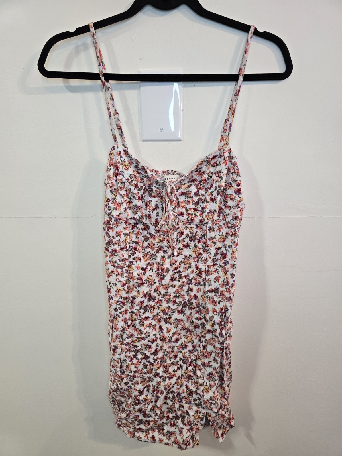 Aeropostale Floral Mini Medium Cottagecore Coquette Y2K Slip Dress Fairycore