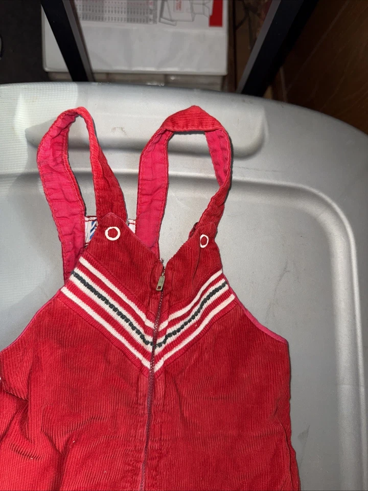 Chaqueta Ricky Vintage Años 50 60 Sno-Kwiki Niños Pana Roja + Conjunto General Burbuja Foto 4 de 4